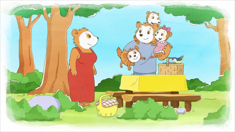 Alle sind startklar für ein Picknick im Wald. – Bild: WDR/​JEP ANIMATION