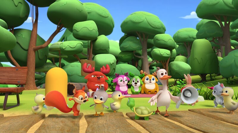 Hinter, v.li.: Rammy, Lola, Bobbi, Kai. Vorne: Ricardo (2.v.l.), Ian (4.v.r.), Mimi (2.v.r.) – Bild: Paramount