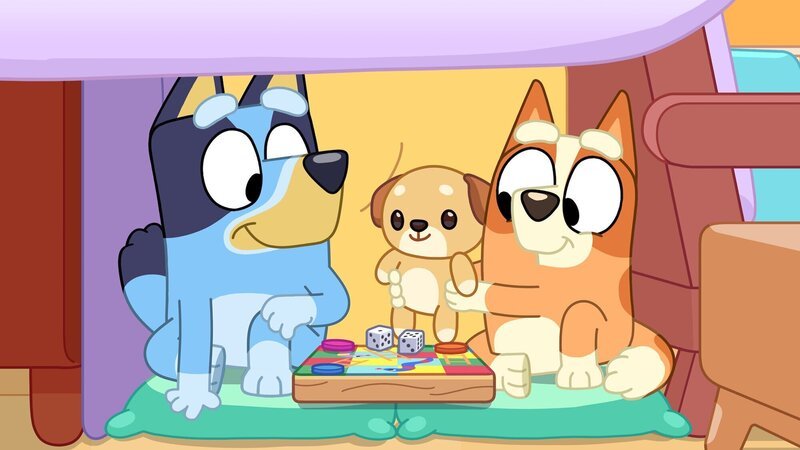 Bluey möchte wissen, warum Papa sie immer herumkommandiert! – Bild: DISNEY+
