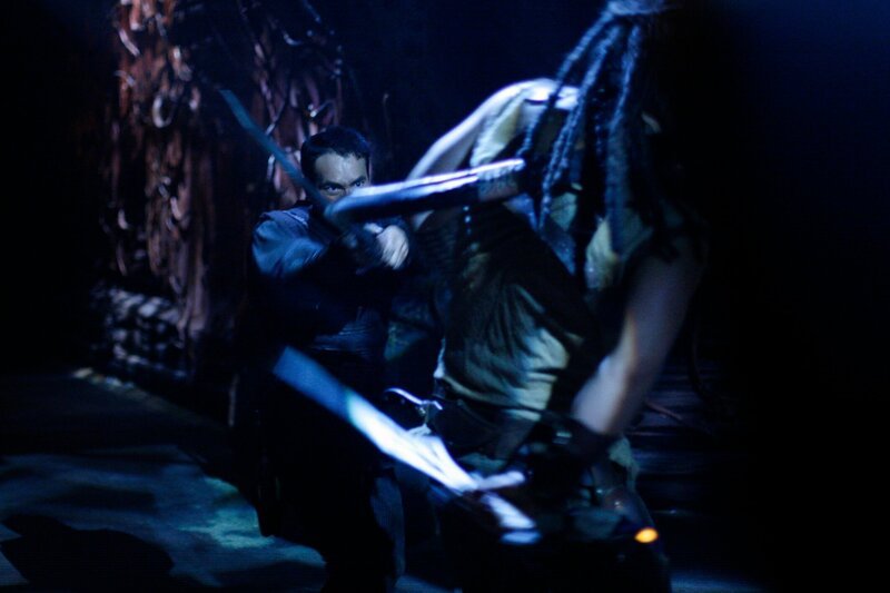 Stargate Atlantis Season5 EP Broken Ties, Stargate Atlantis Staffel5 EP Geloeste Fesseln, regie CDN USA 2008, Darsteller Mark Dacascos; Jason Momoa SCI FI Channel – Bild: MGM /​ SYFY /​ Eike Schroter