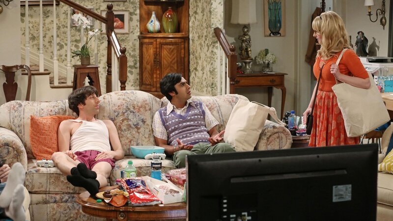 L-R: Howard (Simon Helberg), Raj Koothrappali (Kunal Nayyar), Bernadette (Melissa Rauch) – Bild: MAX Hungary