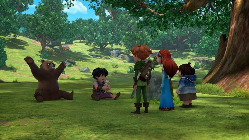 In Geris (li.) Körper ist jetzt Little John (re.) und umgekehrt. Was nun? – Bild: Method Animation /​ ZDF /​ ZDF Studios /​ KidsMe