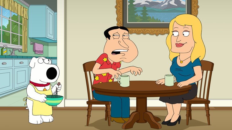 (v.l.n.r.) Brian Griffin; Glenn Quagmire; Ida Quagmire – Bild: Twentieth Century Fox Film Corporation