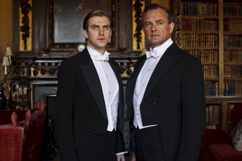 Matthew Crawley (Dan Stevens, l.), Robert Crawley (Hugh Bonneville) – Bild: Sat.1 Gold