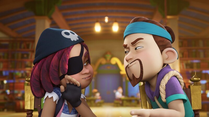Die Lehrer der Pirate Academy führen was im Schilde, das spüren die Schüler genau. – Bild: ZDF und Method Animation – Mediawan kids & family