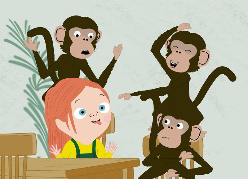 Guetnachtgschichtli Peek Zoo – Frechi Äffli Staffel 1, Episode 1 Freche Affen – Bild: SRF/​Igloo Productions Ltd.