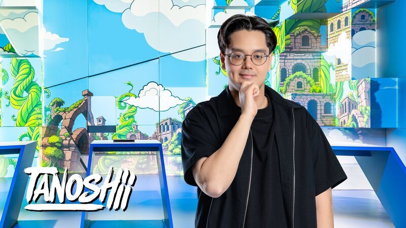 „Tanoshii“, das Wissensduell rund um Manga und Anime mit Fans und Creators aus der Szene, moderiert von Raafey – Bild: ZDF/​Julian Canto