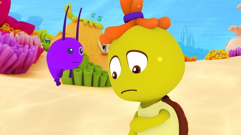 Tuts hat Angst vor dem Panzerputzen. – Bild: KiKA/​Bigchild Entertainment