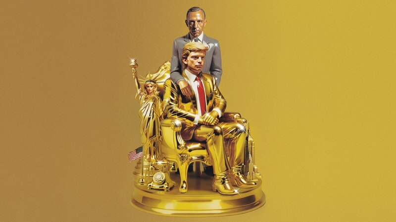 Plakatmotiv zum Film mit Donald Trump (Sebastian Stan) und Roy Cohn (Jeremy Strong) – Bild: ZDF und DCM Film Distribution Plakatmotiv zum Film mit Donald Trump (Sebastian Stan) und Roy Cohn (Jeremy Strong) – Bild: ZDF und DCM Film Distribution