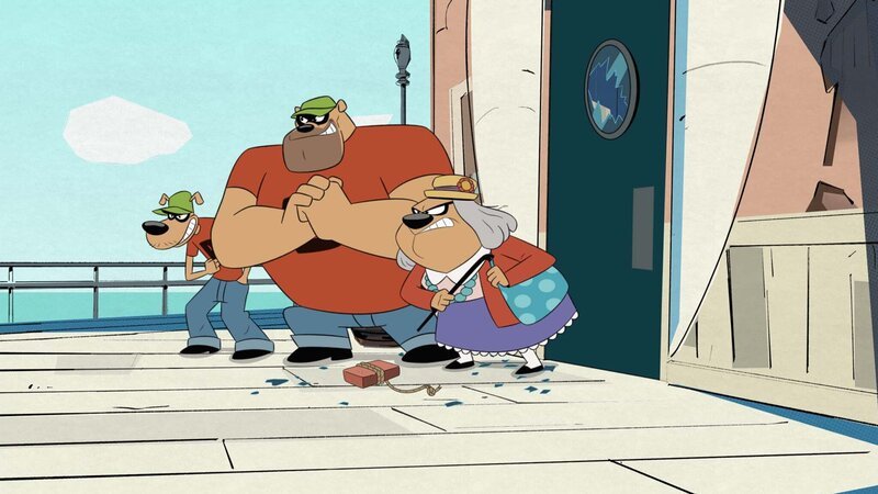 DUCKTALES – „Daytrip of Doom!“ – The nephews take Webby to Funso’s Fun Zone and have a dangerous run-in with the Beagle Boys. This episode of „DuckTales“ airs Saturday, September 23 (7:00⁠–⁠7:30 A.M. EDT) on Disney XD. (Disney XD) THE BEAGLE BOYS, MA BEAGLE – Bild: 2013 The Walt Disney Company Germany