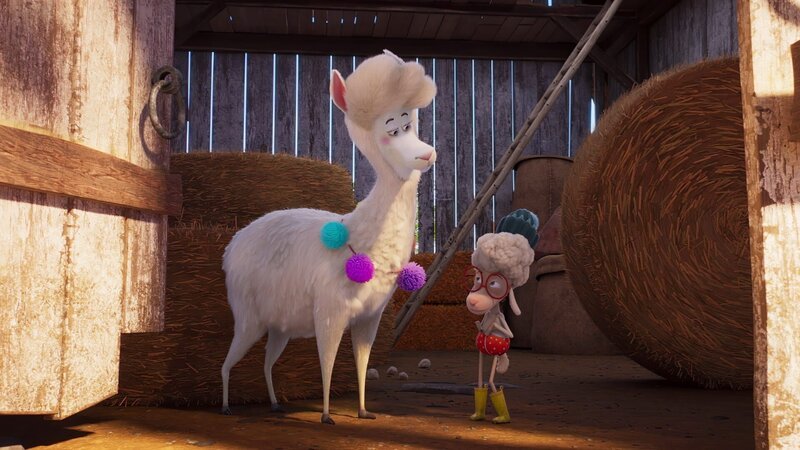 Billy und Crystal verstecken sich in der Scheune, damit Crystal nicht geschoren wird. – Bild: KiKA/​Sixteen South/​Mikros Animation IP/​Tencent