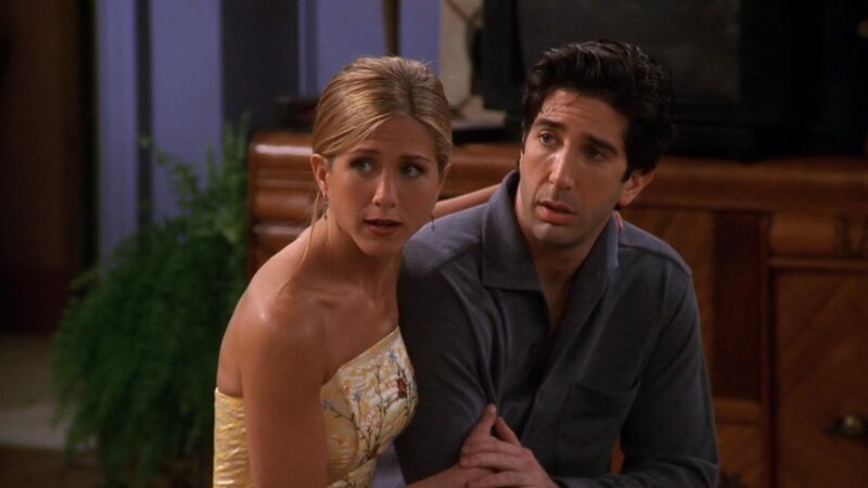 Rachel Green (Jennifer Aniston), Ross Geller (David Schwimmer) – Bild: MAX Hungary