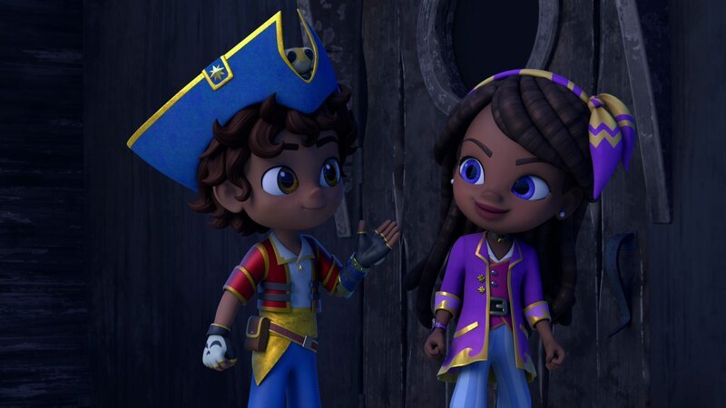 L-R: Santiago Montes, Kiko, Lorelai. – Bild: ViacomCBS