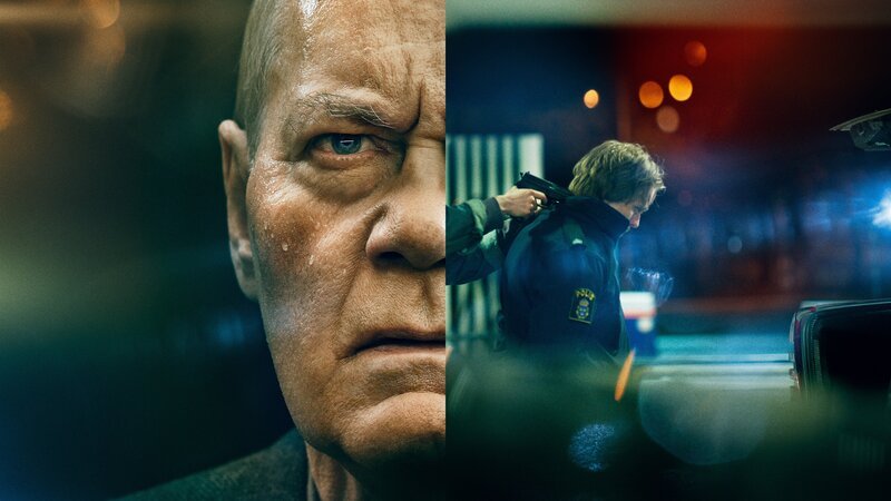 Martin (Peter Haber, l.) bangt um seinen Enkel Vilhelm (Valter Skarsgård), der als Geisel genommen wurde. – Bild: Johan Paulin /​ ZDF