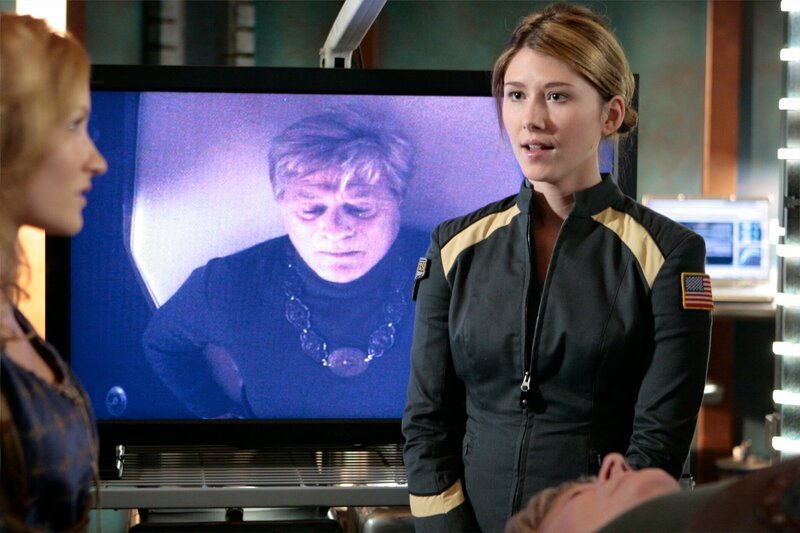 Stargate Atlantis Season4 EP THE SEER, Stargate Atlantis Staffel4 EP THE SEER, Darsteller Kimberley Warnat; Martin Jarvis; Jewel Staite – Bild: MGM /​ SYFY /​ Eike Schroter