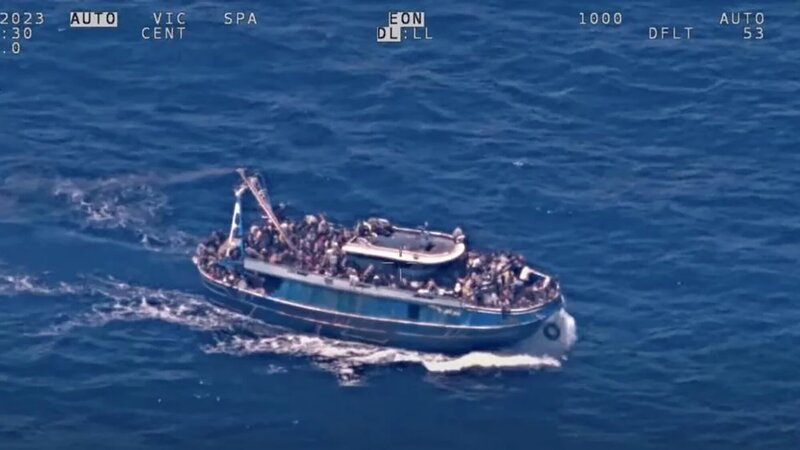 Migrantenboot von Pylos. – Bild: Frontex_Hellenic Coast Guard