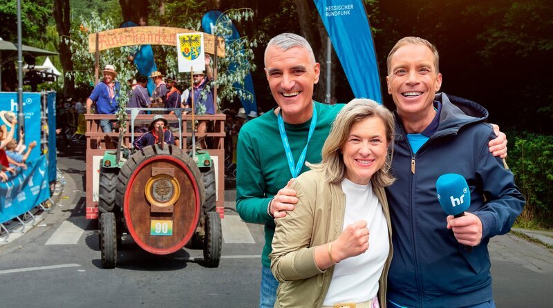 Der Hessentagsfestzug live aus Fulda, moderiert von Manon Baehr und Tim Frühling. – Bild: HR/Tanja Höschele Der Hessentagsfestzug live aus Fulda, moderiert von Manon Baehr und Tim Frühling. – Bild: HR/Tanja Höschele