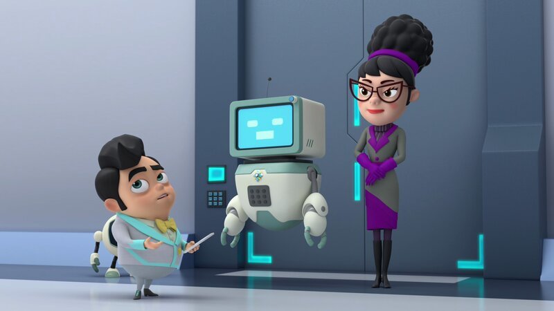 L-R: Sir Steel, Blip, Professor Scratch – Bild: Paramount