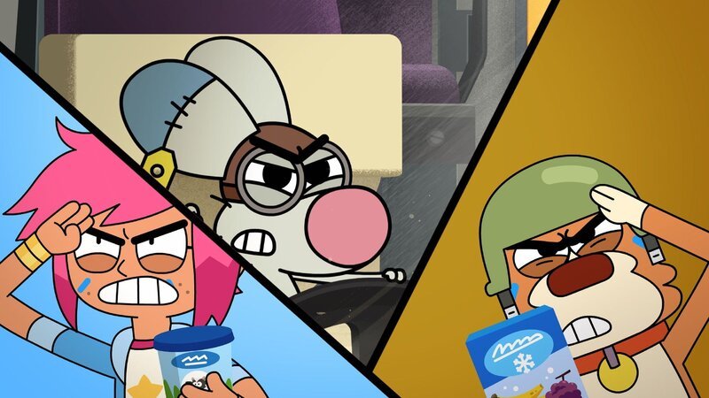 Klaus besorgt einen alten Truck und träumt davon, den mit Hilfe der anderen wieder flott zu machen und darin etwas zu verkaufen. Damit sie Onkel Bob – den Eisverkäufer – keine Konkurrenz machen, entscheiden sie sich für den Verkauf gesunder Smoothies. Als Onkel Bob aber Wind davon bekommt, fängt er auch an, Smoothies zu verkaufen und fortan liefern sie sich einen erbitterten Kampf um Kunden und die besten Plätze. Onkel Bob sabotiert auch ihren Truck und schließlich erfahren die Kids, wieso er das alles auf sich nimmt: Er benötigt Geld, um seine wahre Liebe operieren zu lassen. Daraufhin schenken sie ihm ihren Truck – ohne genau zu wissen, wer oder was Onkel Bobs wahre Liebe eigentlich ist. – Bild: SUPER RTL
