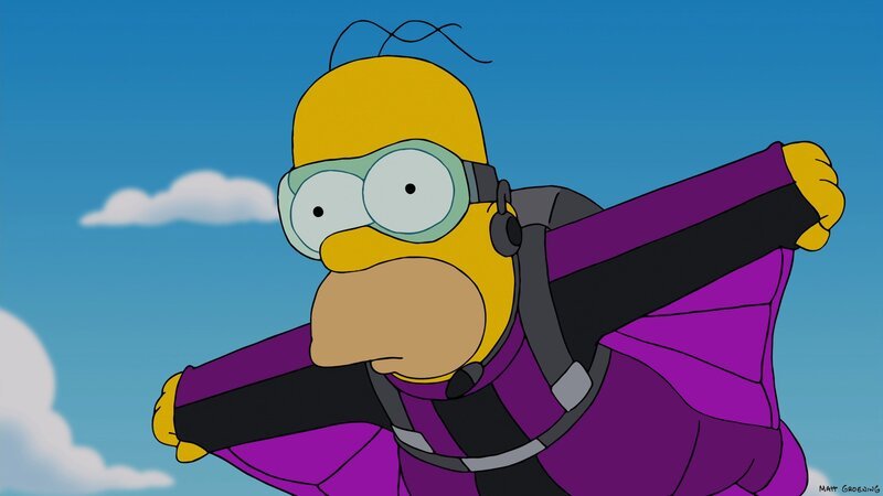 Marge ermutigt Homer, sein neues Motto „You-Only-Live-Once“ auszuleben – was allerdings nicht ganz ungefährlich ist … – Bild: © 2013 Twentieth Century Fox Film Corporation. All rights reserved.