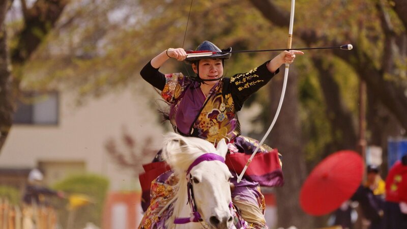 Tachisukashi heisst die Reittechnik der Samurai – Bild: SRF/​Arte