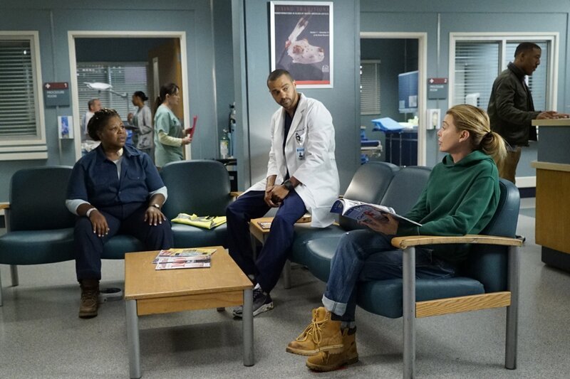 (v.l.n.r.) Robin (Cleo King); Dr. Jackson Avery (Jesse Williams); Dr. Meredith Grey (Ellen Pompeo) – Bild: American Broadcasting Companies, Inc.