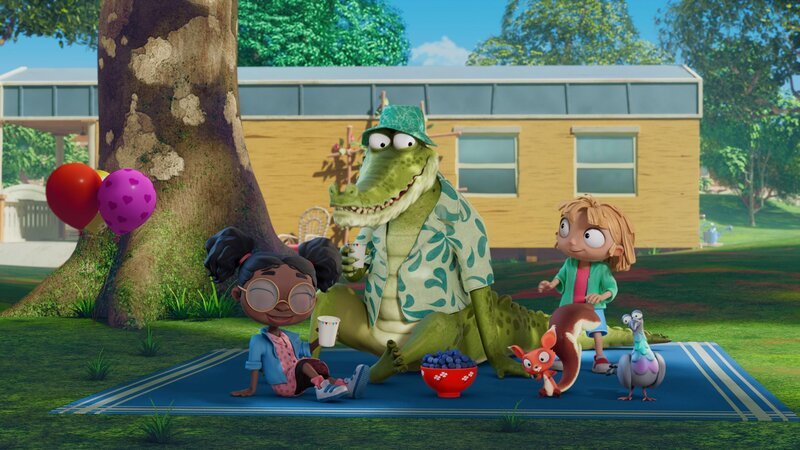 v.li.: Kiara, Mr. Crocodile, Roland, Daisy, Gigi – Bild: Paramount