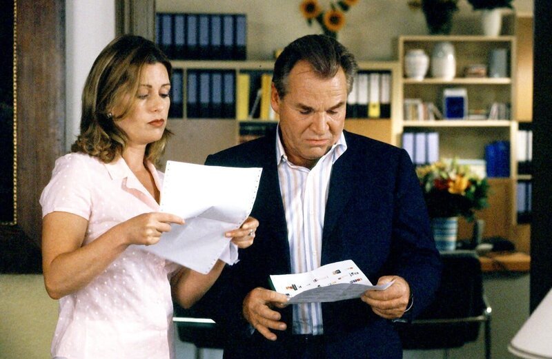 Karin Thaler (Celia Annast), Fritz Wepper (Wolfgang Wöller). – Bild: ORF 2