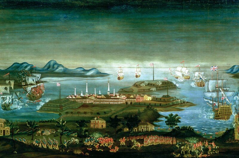 Die Schlacht von Bunker Hill fand am 17. Juni 1755 während der britischen Belagerung von Boston statt. (Gemälde von Winthrop Chandler) – Bild: Museum of Fine Arts, Boston/​All rights reserved/​Gift of Mr and Mrs Gardner Richardson/​Bridgeman Images