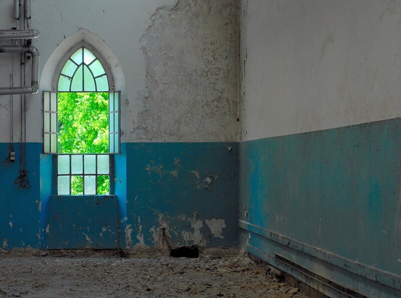 Crespi d’Adda, ein Ortsteil der Gemeinde Capriate San Gervasio in der Lombardei. Die Fabrikhallen. – Bild: ZDF und SWR/​A. Früh