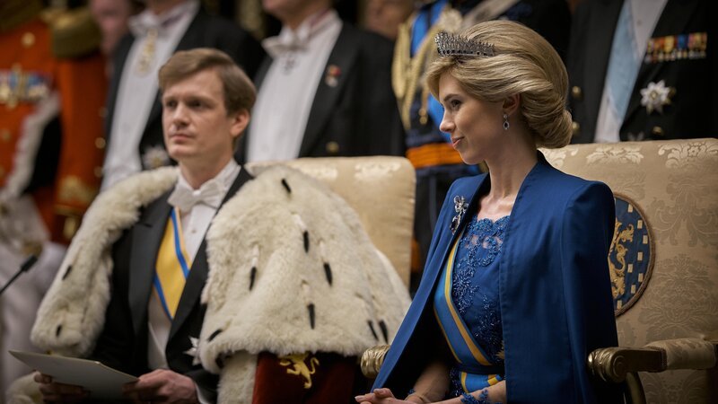 Willem-Alexander (Martijn Lakemeier) und Máxima (Delfina Chaves) – Bild: RTL /​ Millstreet Films /​ Verantwortung