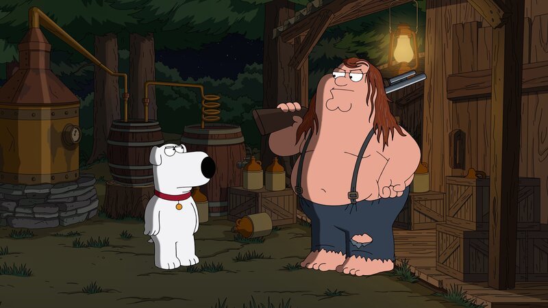 Brian Griffin (l.); Peter Griffin (r.) – Bild: 2021⁠–⁠2022 Fox Broadcasting Company, LLC. All rights reserved. Lizenzbild frei