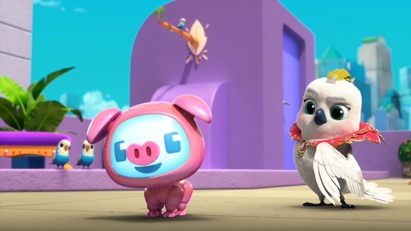 vorne-hintern: Wiggles (Eric Bauza), Zsa Zsa (Isabella Crovetti) – Bild: Disney+