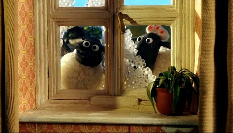 Beim Fensterputz bekommen die Schafe schnell wieder den Durchblick. – Bild: WDR/​Aardman Animations Ltd.