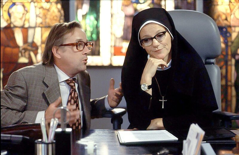 Markus Hering (Klaus Stolpe), Andrea Sihler (Schwester Hildegard). – Bild: ORF/​Kineos