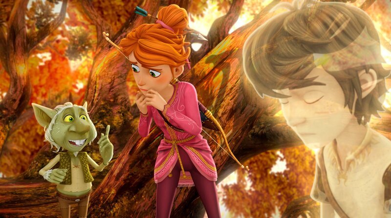 Nur der Kobold kann Guinevere helfen, Arthurs Verschwinden zu verhindern. – Bild: SWR/​Blue Spirit Productions/​Télé