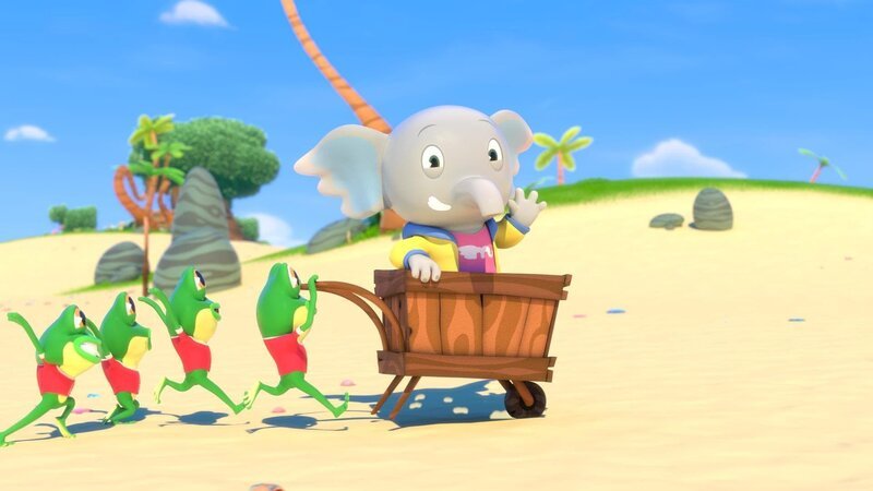 Für die Frösche ist Mamfie der große Held! – Bild: KiKA/​ZODIAK KIDS STUDIO FRANCE/​ANIMOKA