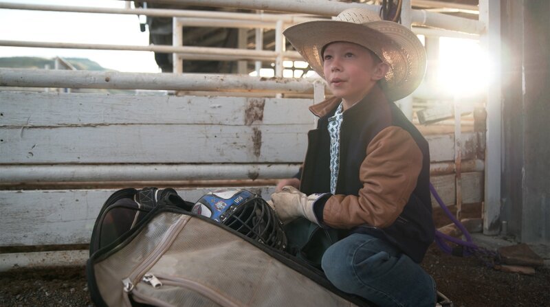Er fing schon mit vier auf Schafen an: Rodeo Kid Kasin. – Bild: NDR und ZDF