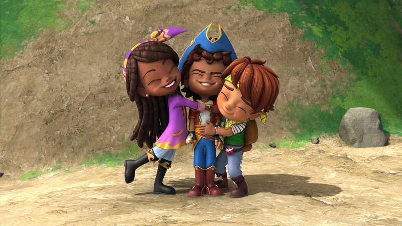 L-R: Lorelai, Santiago Montes, Kiko (oben), Tomás Montes – Bild: Nickelodéon Junior