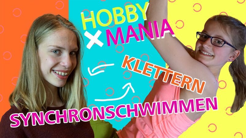Hanna tauscht ihr Hobby Synchronschwimmen mit Adele, die gern klettert. – Bild: MDR/​Cine Impuls