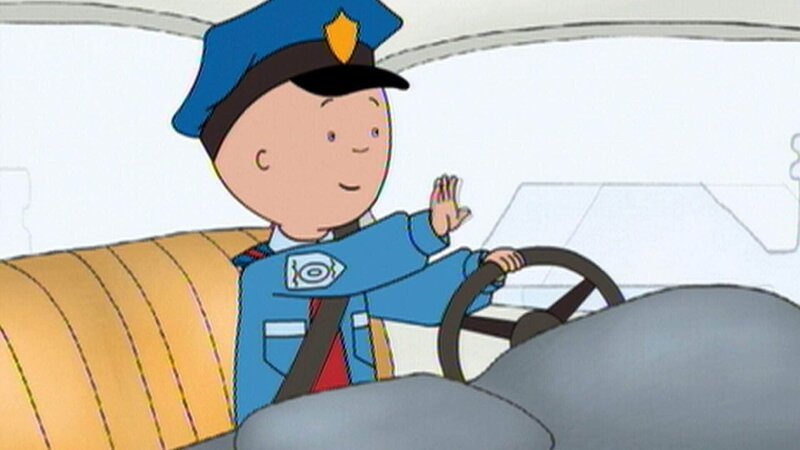 Caillou träumt davon, als Polizist den Menschen zu helfen. – Bild: SUPER RTL