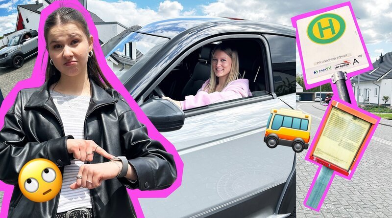 Leonie (15) aus dem saarländischen Ensheim hat für sich einen Ausweg gefunden: Sie fährt ein eigenes Microcar. Das ist dank des AM-Führerscheins bereits mit 15 erlaubt. Host Helena begleitet sie auf dem Weg zum Turntraining – und erlebt, was echte Unabhängigkeit für einen Teenager bedeutet. – Bild: WDR/​WeAreEra
