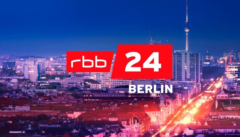 Logo der Live-Sendung "rbb24 BERLIN" – Bild: rbb/Cornelius Koch Logo der Live-Sendung "rbb24 BERLIN" – Bild: rbb/Cornelius Koch