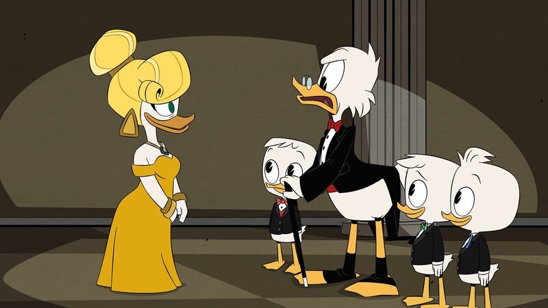 „Disneys DuckTales“, „Die goldene Lagune.“ Bei der Eröffnung eines neues Museumsflügels trifft Dagobert auf seine alte Freundin Goldie. Wird es Dagobert und Goldie gelingen, die legendäre Lagune aus flüssigem Gold zu finden? – Bild: Disney+