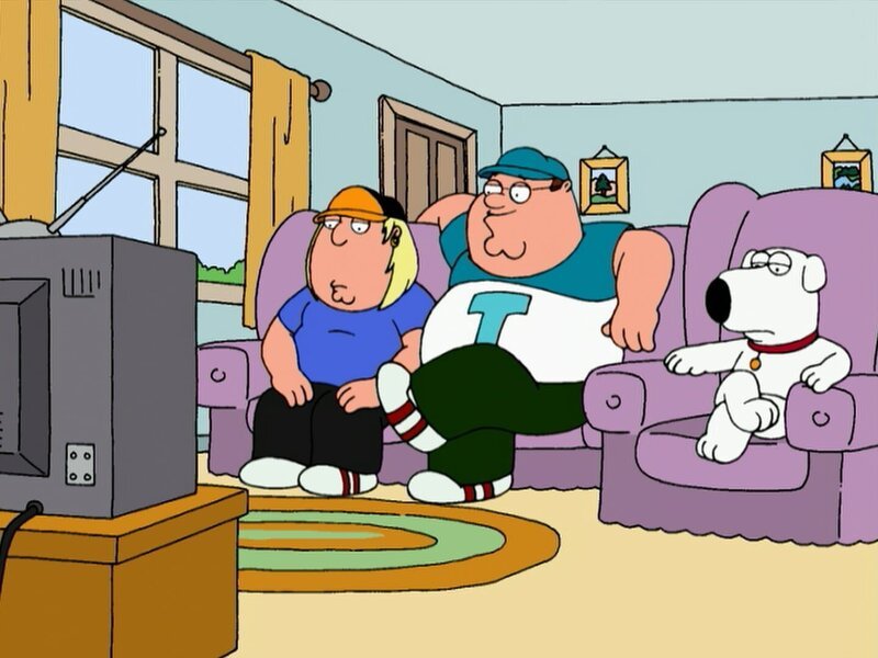 (v.l.n.r.) Chris Griffin; Peter Griffin; Brian Griffin – Bild: TM + Twentieth Century Fox Film Corporation. All Rights Reserved. Lizenzbild frei