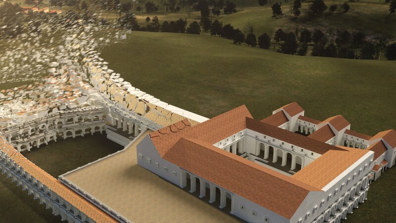CGI of Emperor Nero’s vast Domus Aurea. – Bild: National Geographic