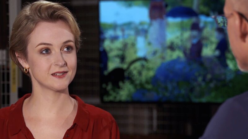Bloggerin und Kunsthistorikerin Julia Meyer-Brehm – Bild: DokFabrik