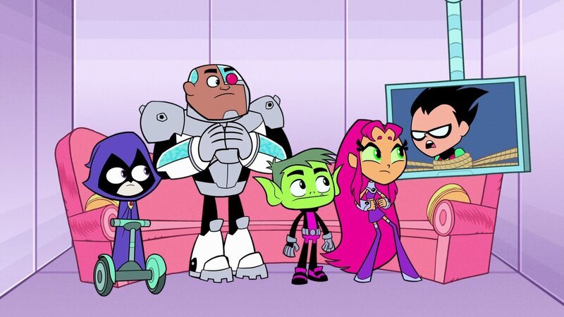 v.li.: Raven, Cyborg, Beast Boy, Starfire, Robin – Bild: Warner Bros. Entertainment Inc.