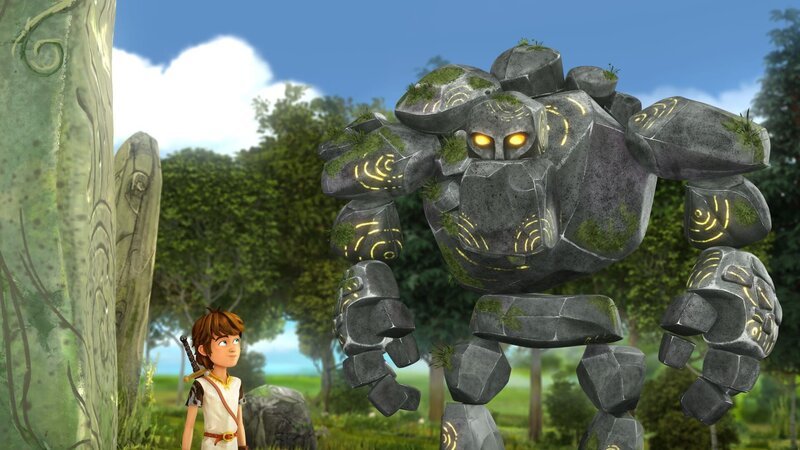 Arthur und der Steinfresser müssen Camelot retten. – Bild: SWR/​Blue Spirit Productions/​Canal+ Thématiques