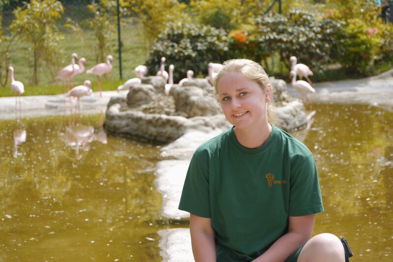 Tierpflegerin Anna Schmidt, aus dem Kronberger Opel-Zoo. – Bild: HR/​Antje Mergel